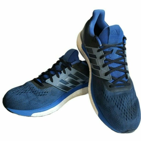 Adidas Men\'s Supernova Boost Hi Res Blue Running Shoes Sneakers CG4020 Size 14